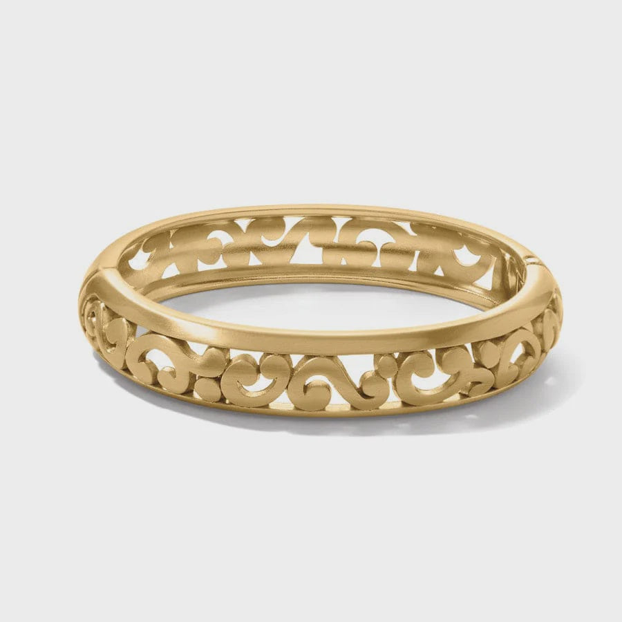 Brighton  Contempo Medium Hinged Bangle- Gold
