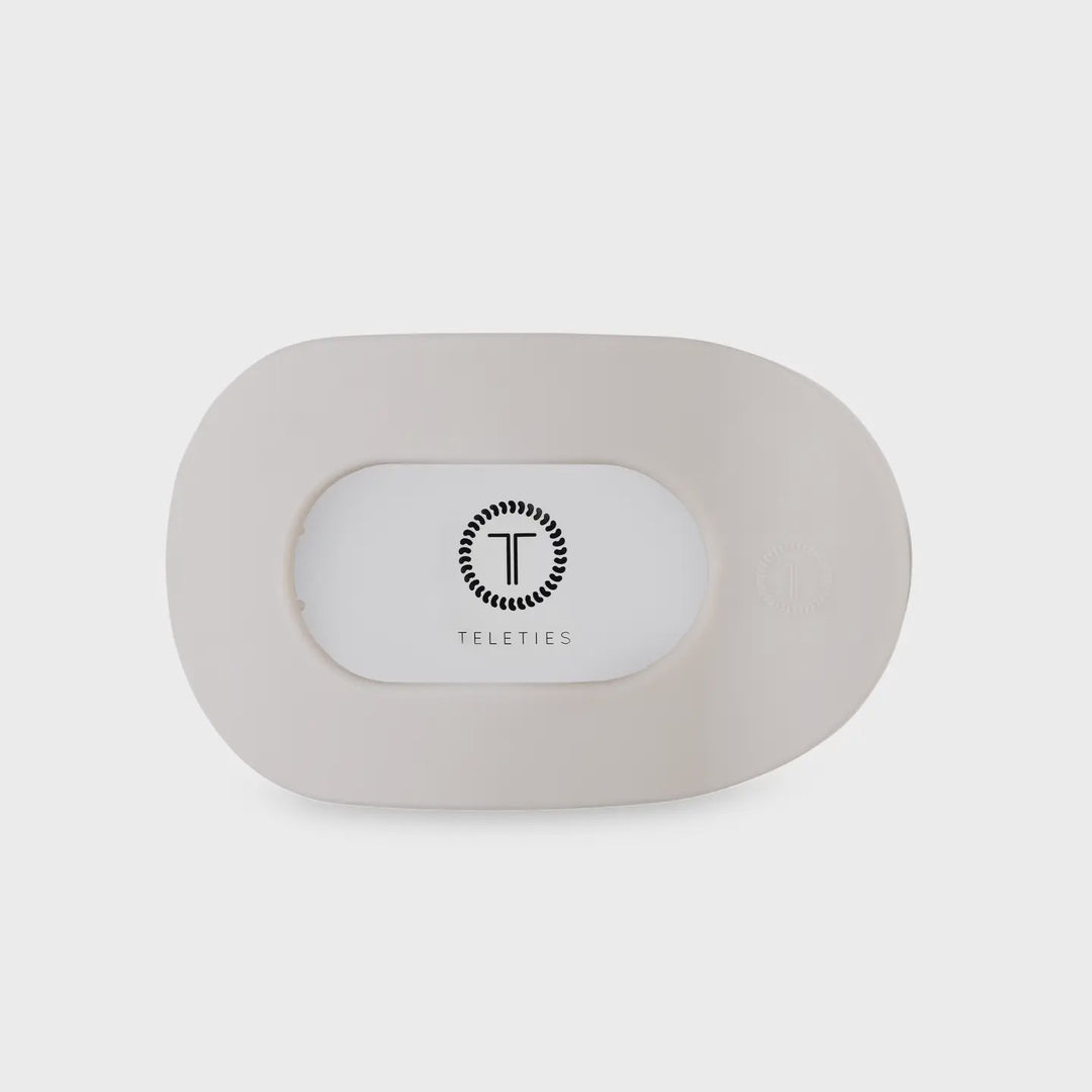 Teleties Toasted Medium Flat Round Hair Clip
