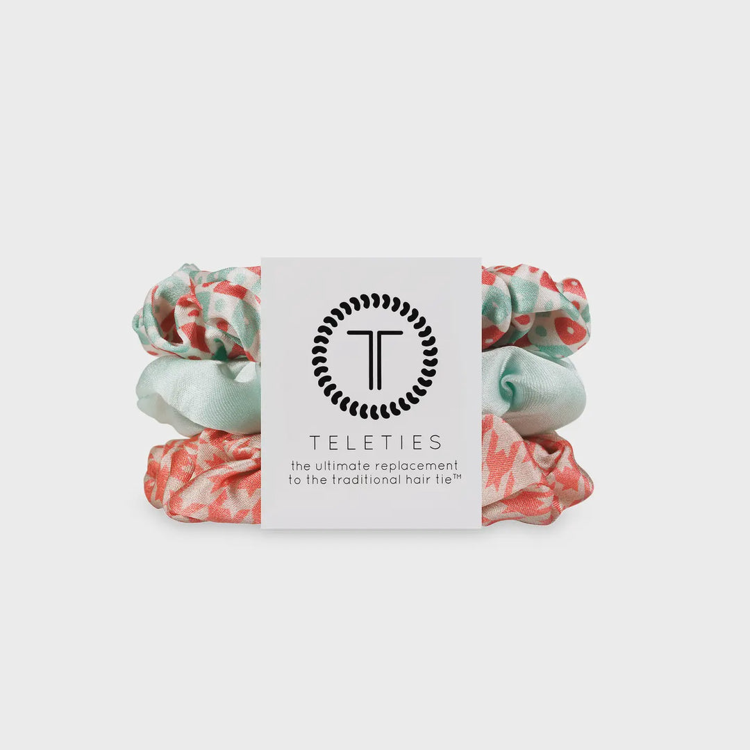 Teleties Calming Coral Large Hair Scrunchie