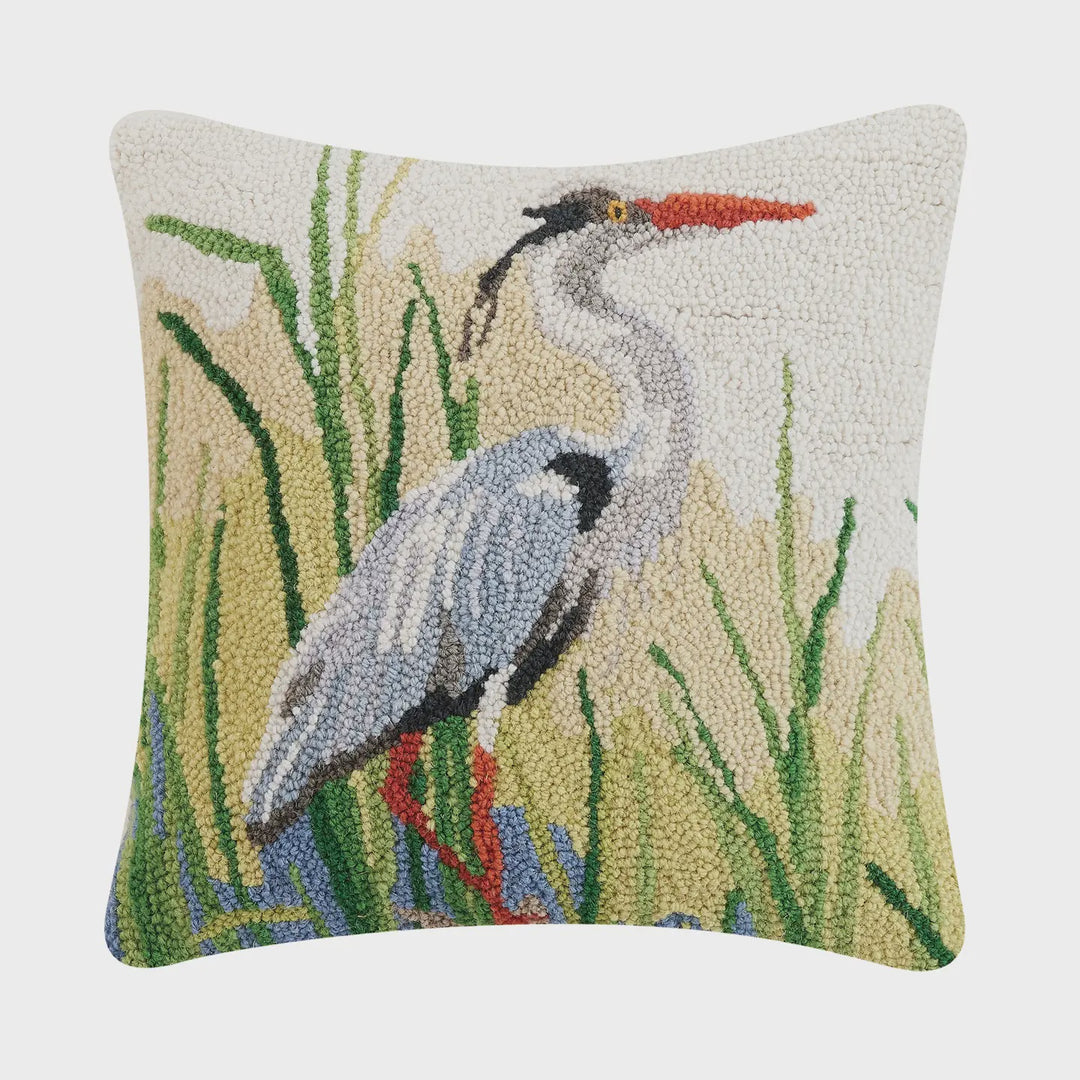 Peking Handicraft Great Blue Herons Hook Pillow - Sally Eckman Roberts