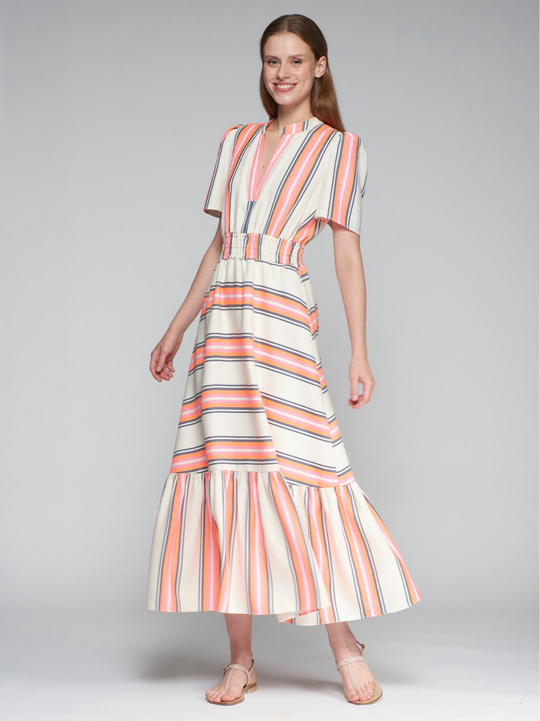 Vilagallo Leila Raya Marino Rosa Dress