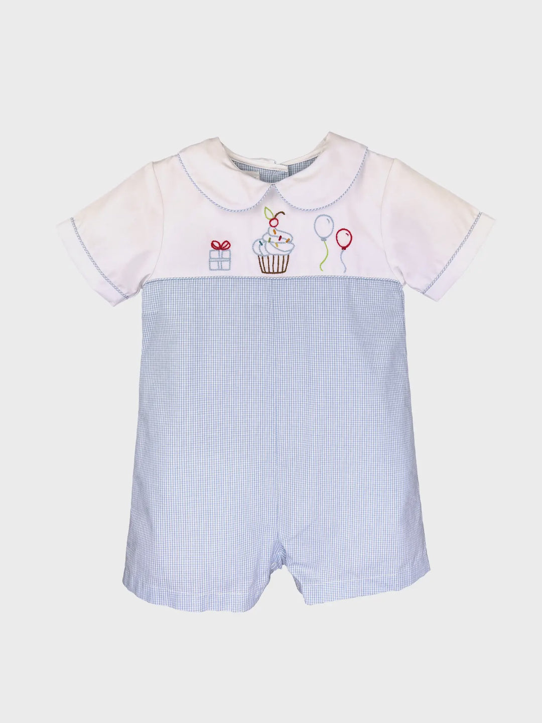 Boys Birthday Embroidered Romper
