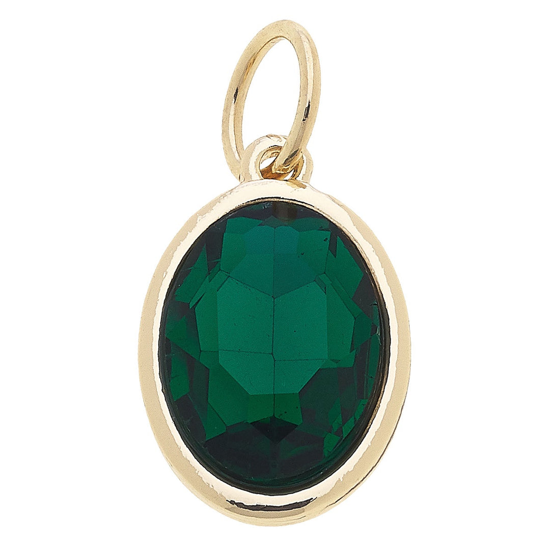 Canvas Glass Birthstone Charm - May/ Emerald