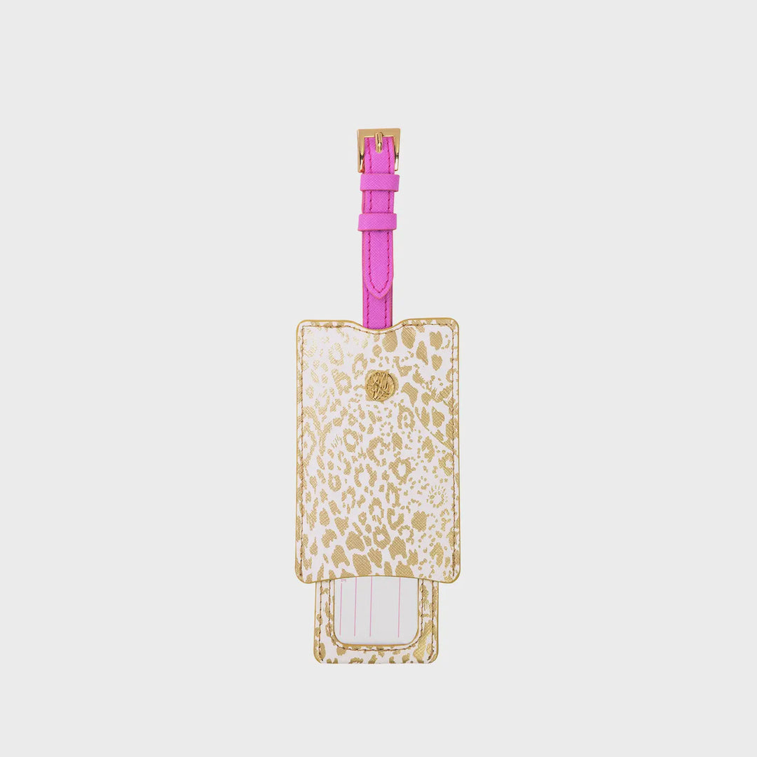 Lilly Pulitzer  Luggage Tag- Gold Pattern Play