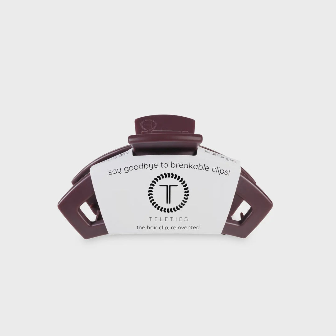 Teleties Burgundy Bliss Tiny Open Hair Clip