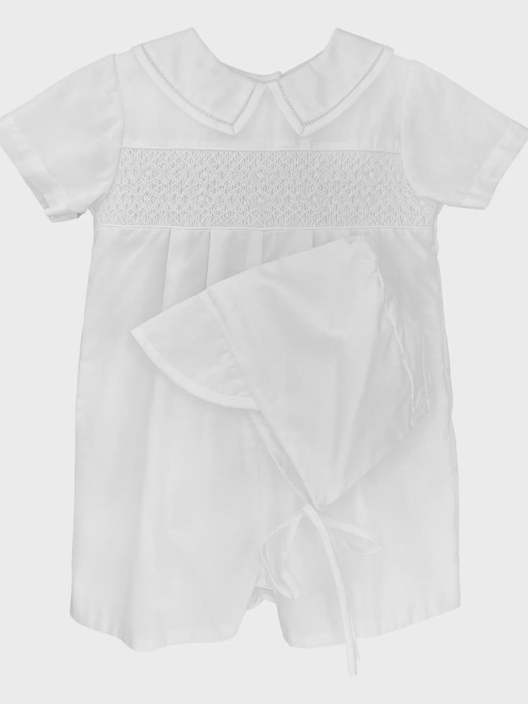 Boys Diamond Smocked Romper