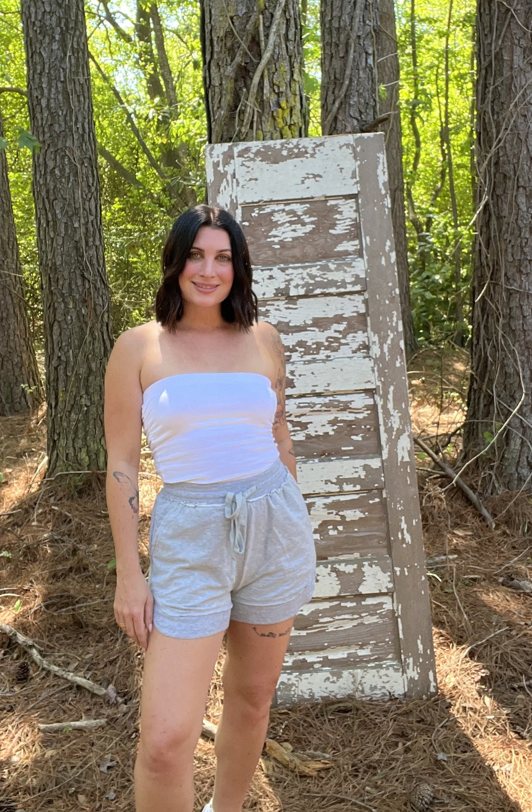 ONLINE EXCLUSIVE Gray Sweat Shorts