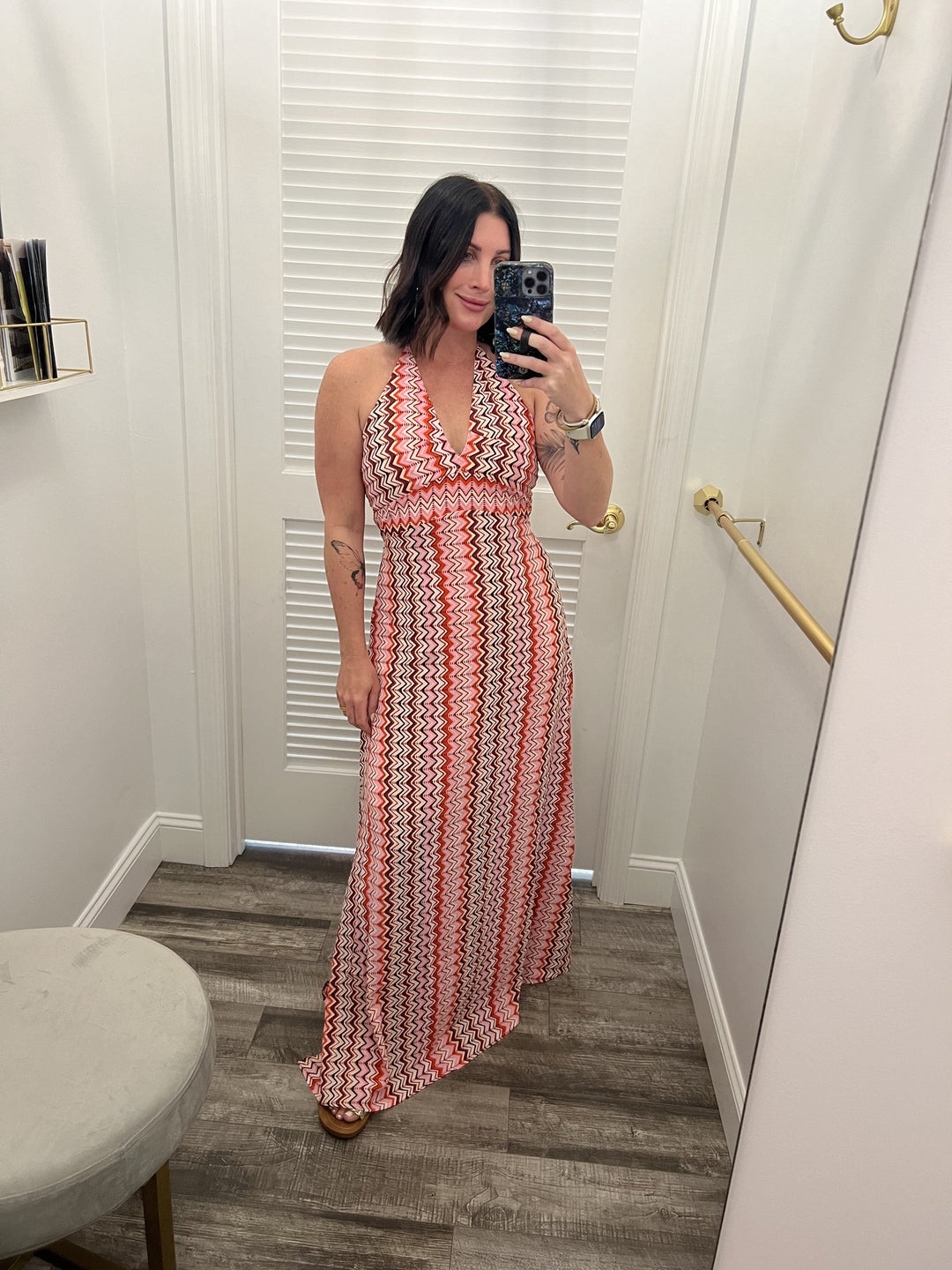 ONLINE EXCLUSIVE Zig Zag Halter Maxi