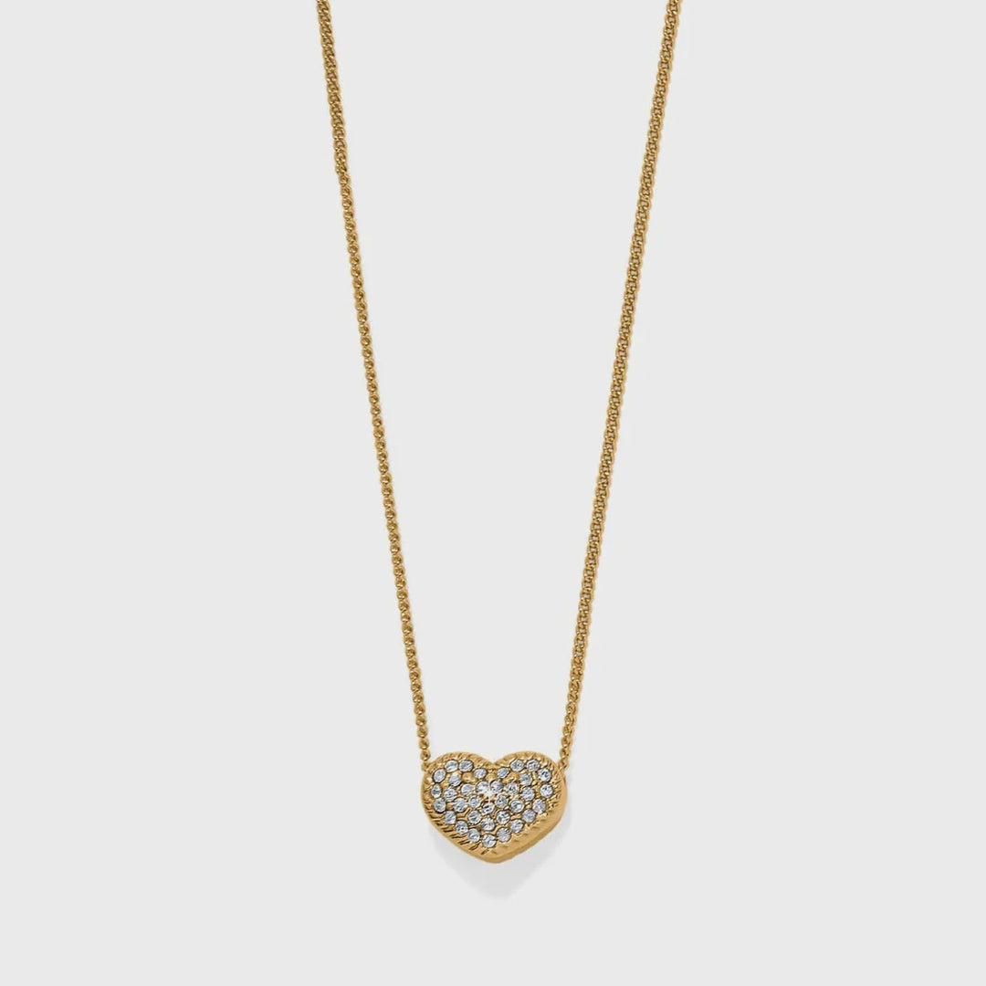 Brighton Illumina Celeste Heart Petite Necklace- Gold