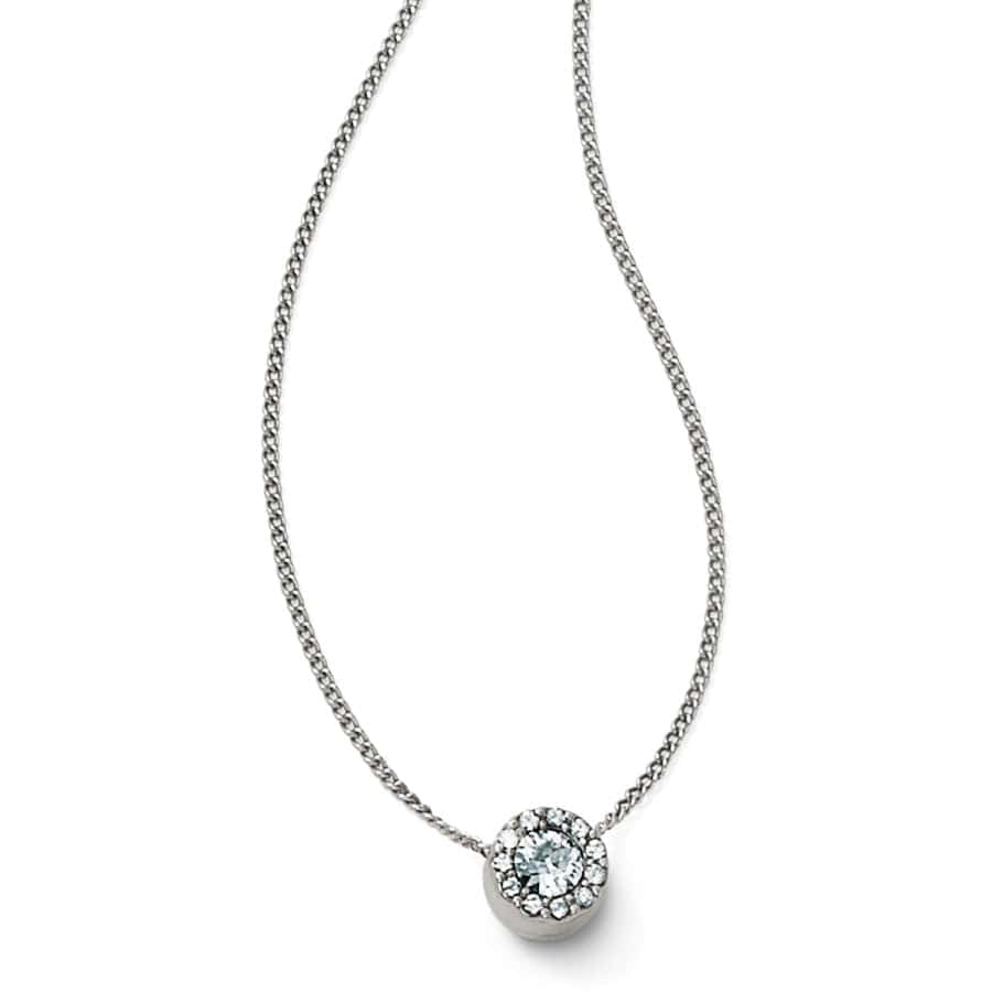 Brighton Illumina Solitaire Necklace-Silver