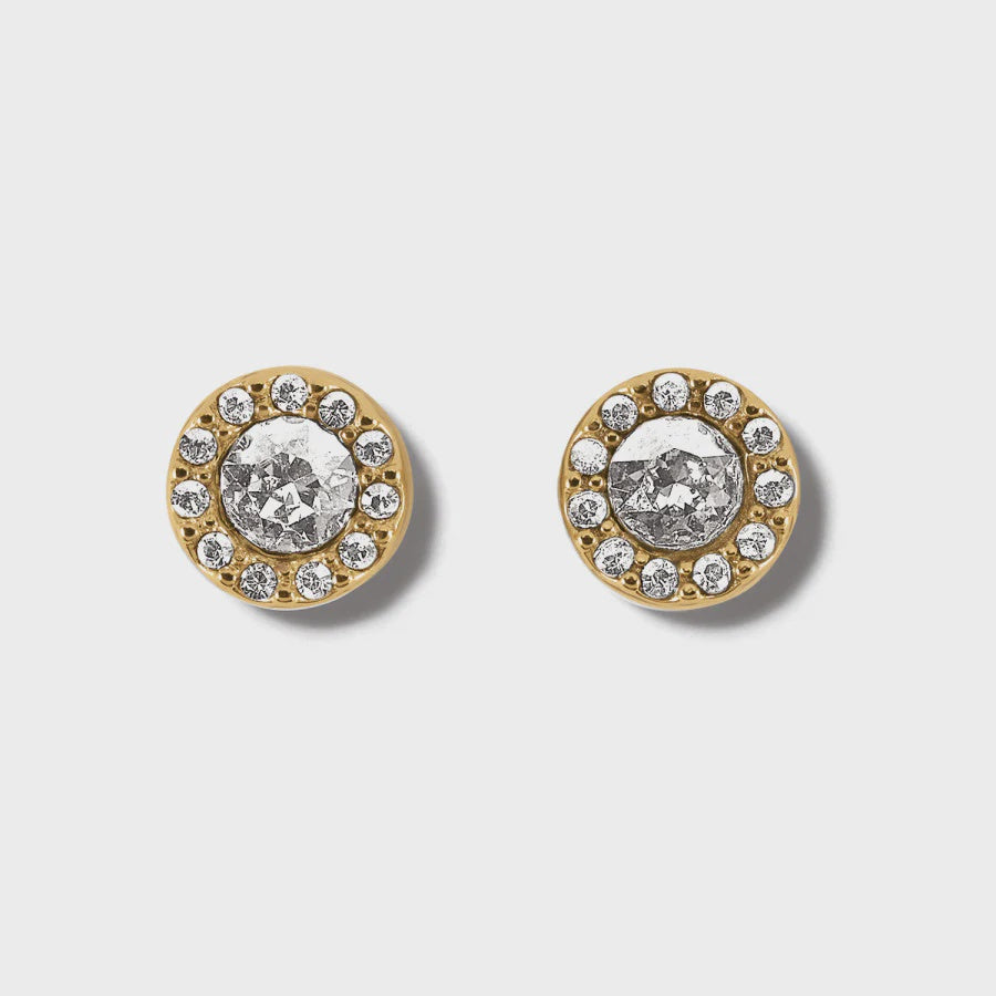 Brighton Illumina Solitaire Post Earrings-Gold
