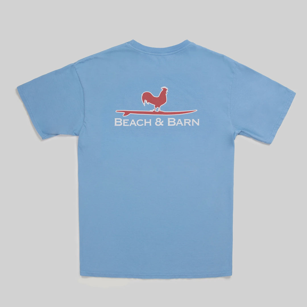 Beach and Barn Youth Azure Surfing Rooster T-Shirt