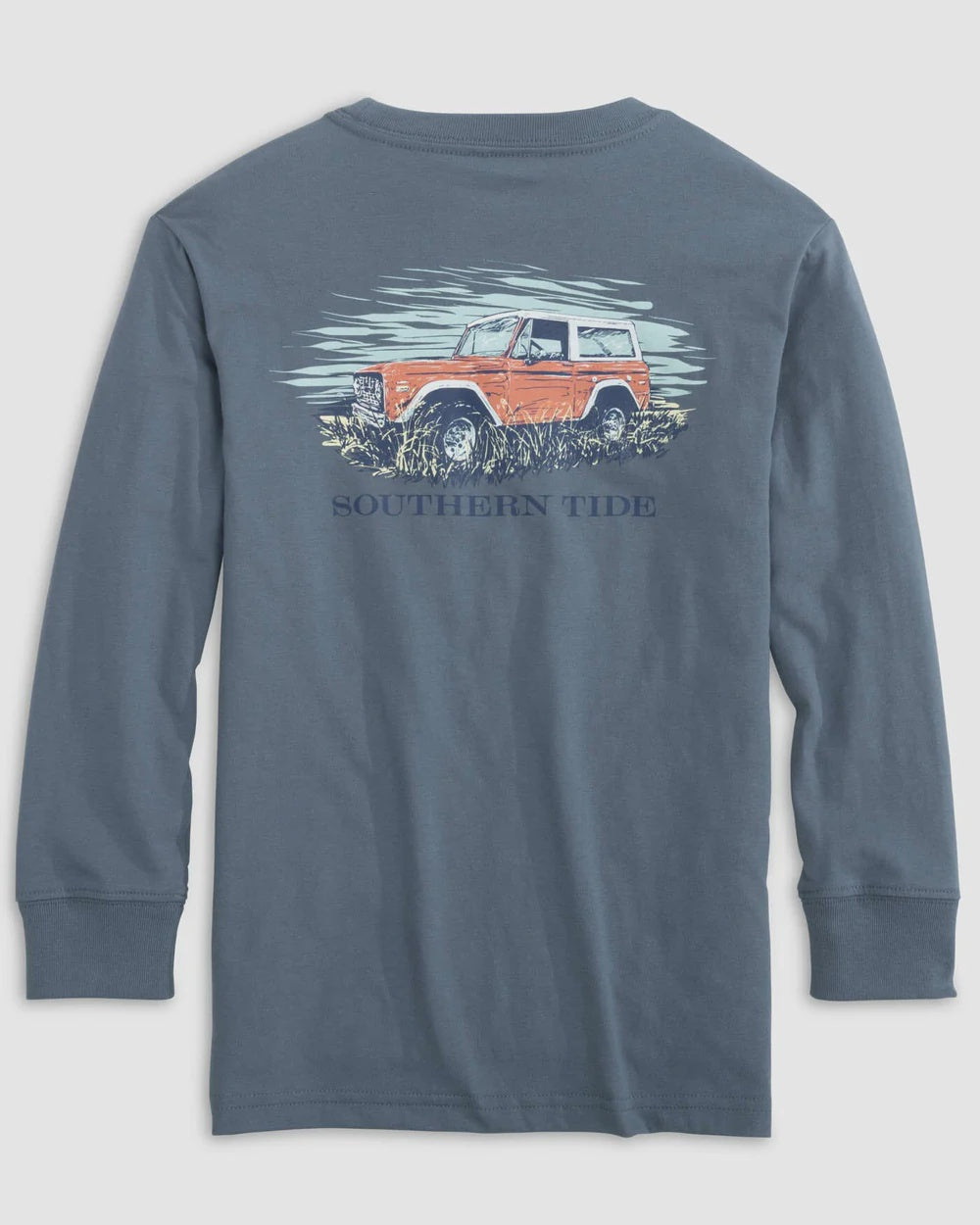 Southern Tide Kids On Board for Off Roads Long Sleeve T-Shirt