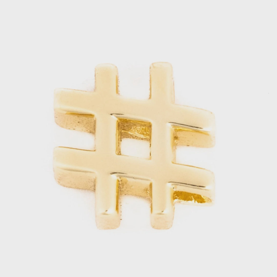 Michelle McDowel Luxe Hashtag (#) Charm
