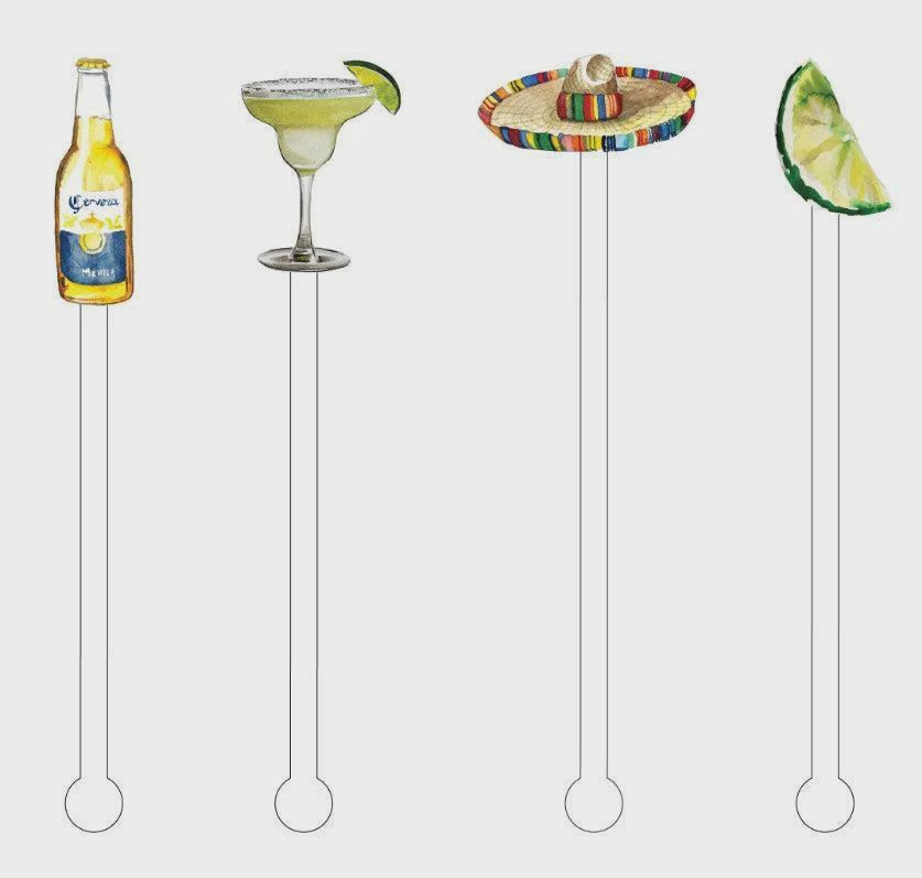 Margarita in Mexico Acrylic Stir Sticks