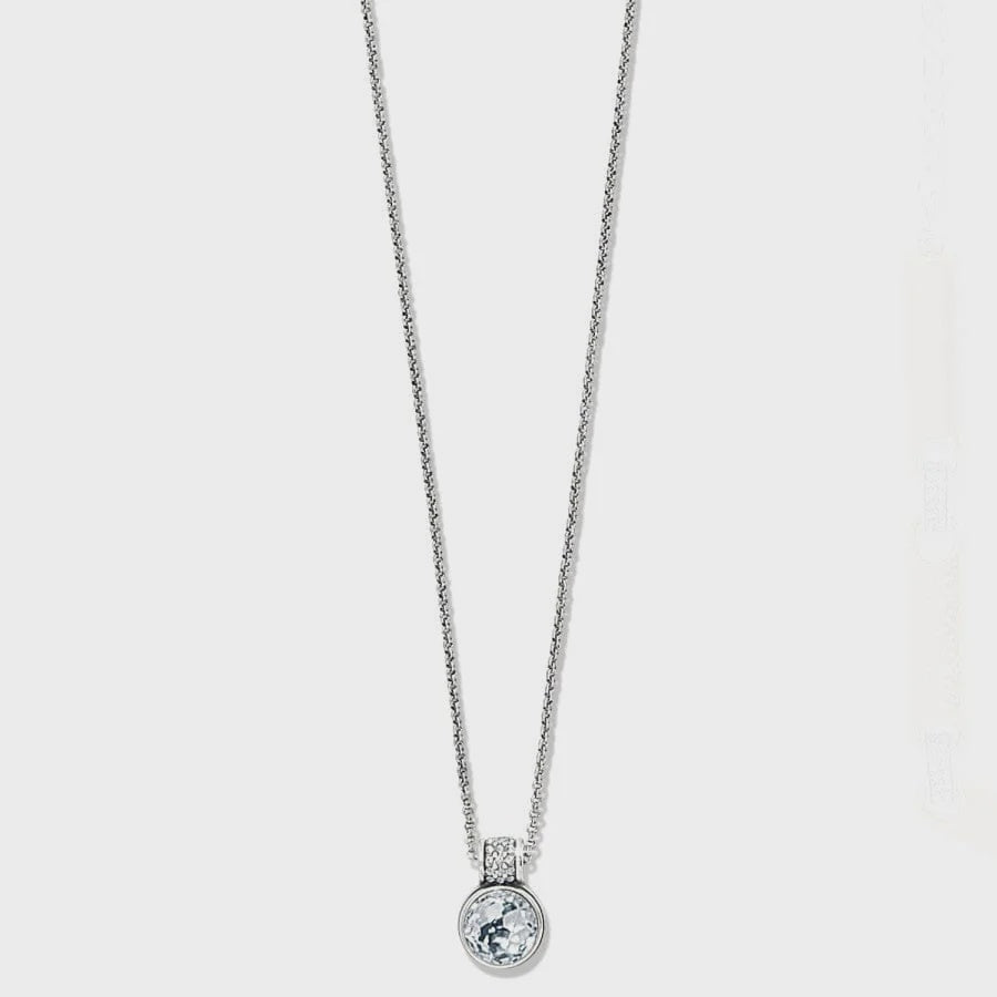 Brighton Silver Meridian Aurora Crystal Petite Necklace