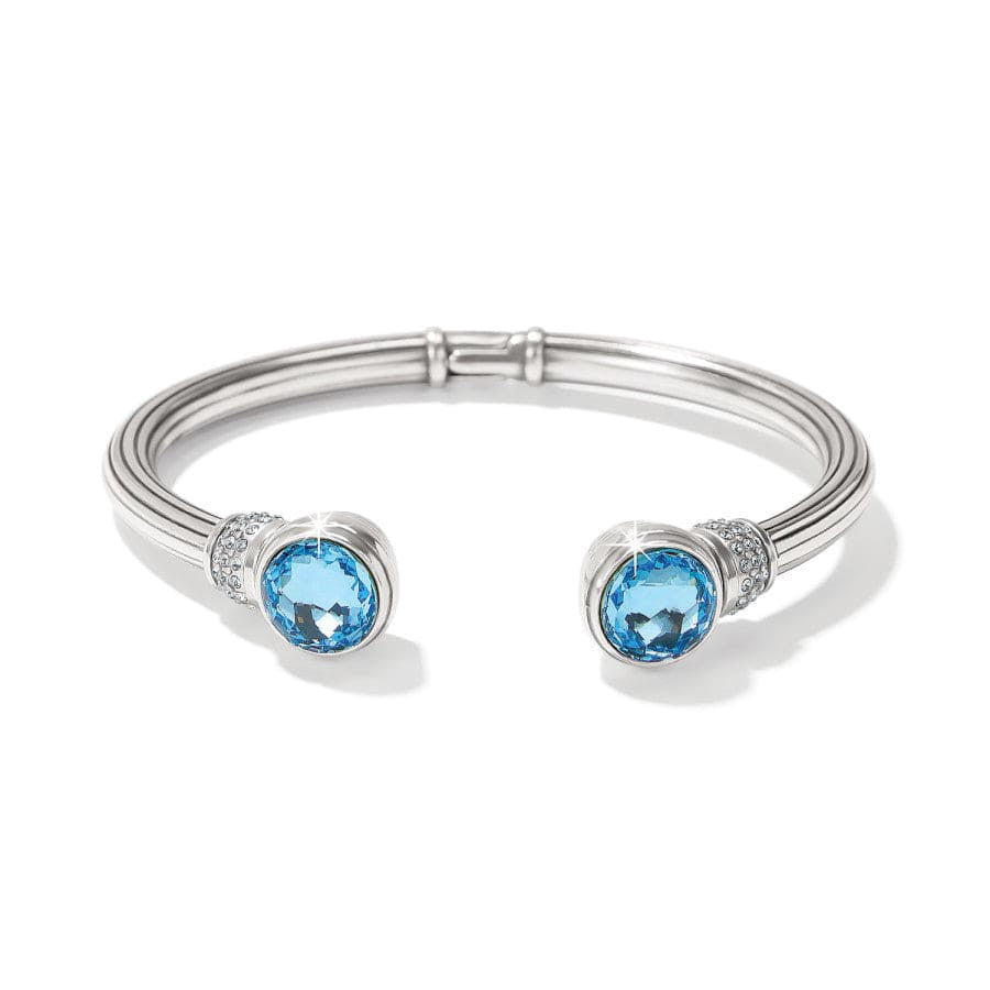 Brighton Meridian Aurora Petite Hinge Bangle- Aqua