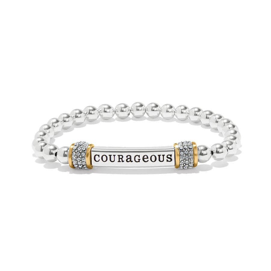 Brighton Meridian "Courageous" Two Tone Stretch Bracelet