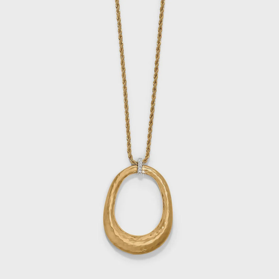 Brighton Meridian Geo Open Ring Pendant Necklace