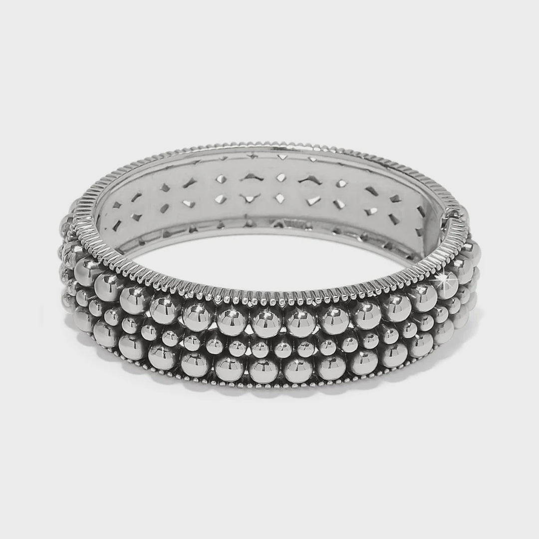 Brighton Silver Pretty Tough Pierced Hinge Bangle