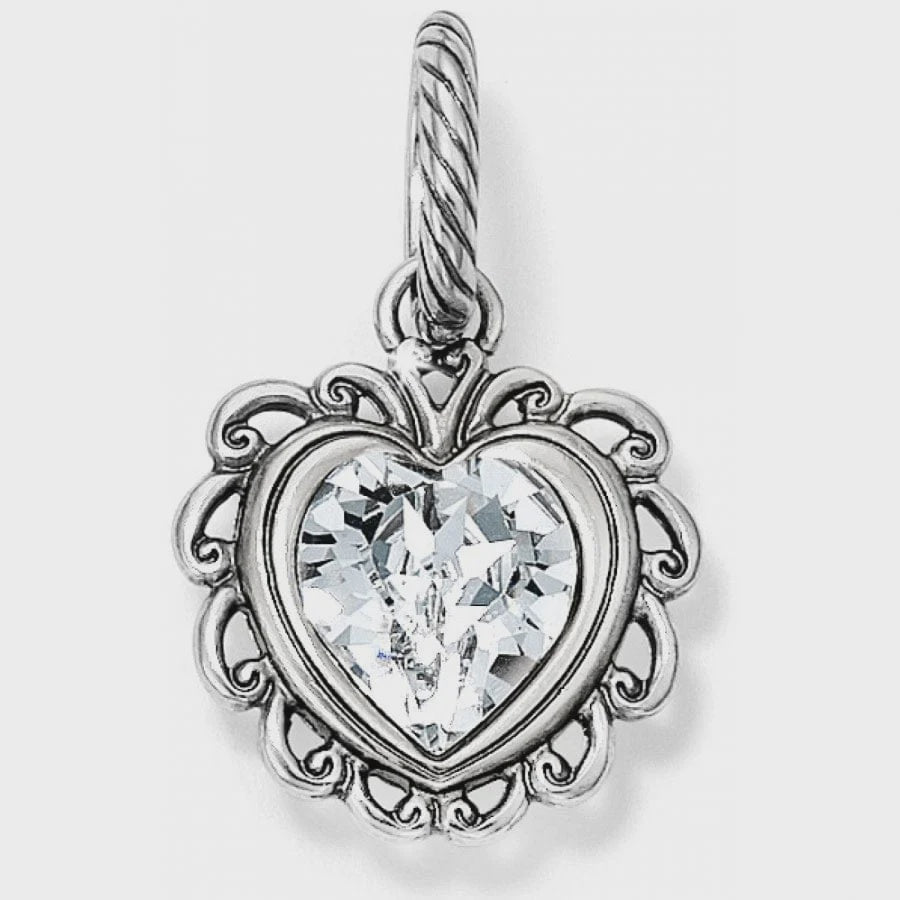 Brighton Remarkable Heart Charm- Silver