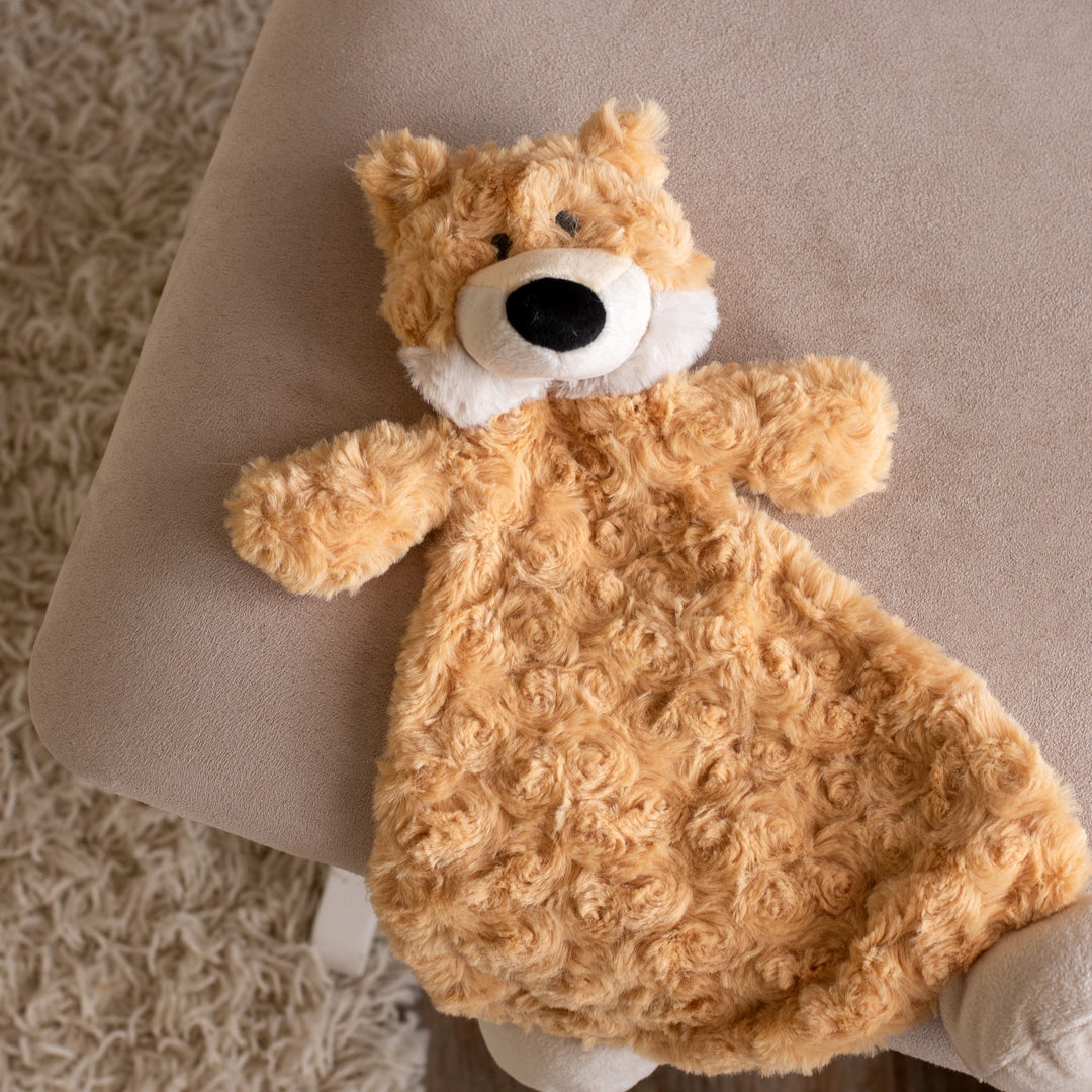 Demdaco Fitzgerald Fox Rattle Blankie