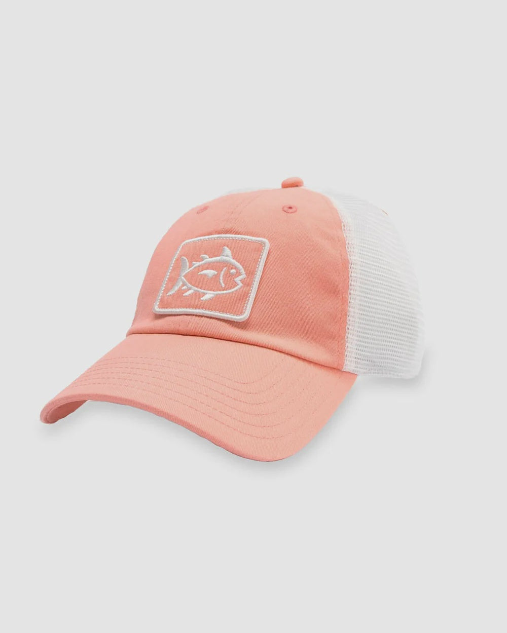 Southern Tide Sun Farer Skipjack Fly Patch Trucker Hat - Apricot