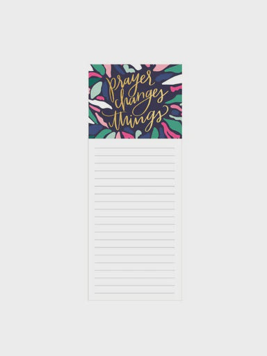 Mary Square Magnetic Notepad - Prayer Changes Things