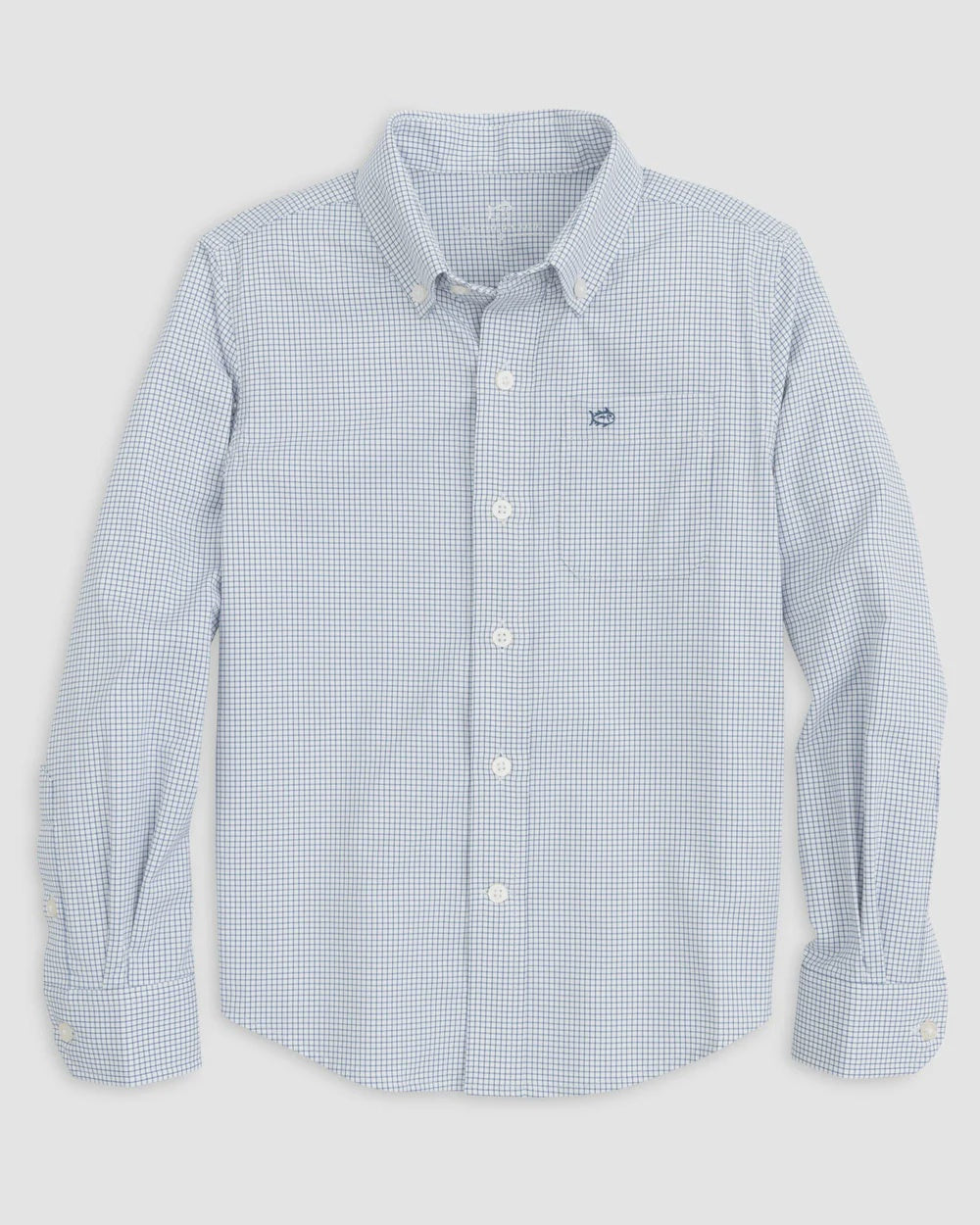Southern Tide Youth Rosemont Tattersall Intercoastal Sport Shirt