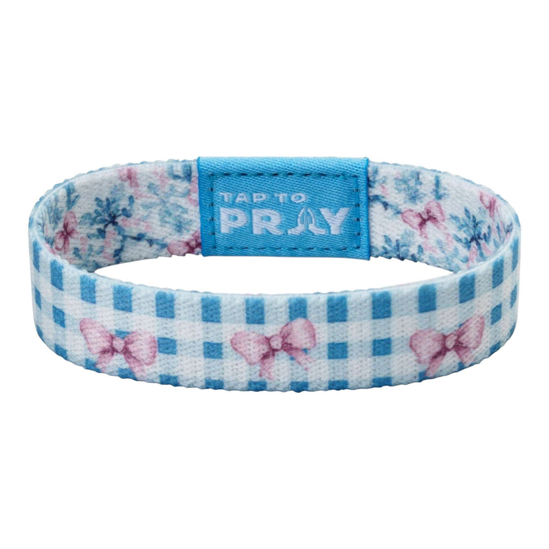 Tap To Pray® Wristband – Blue Belle