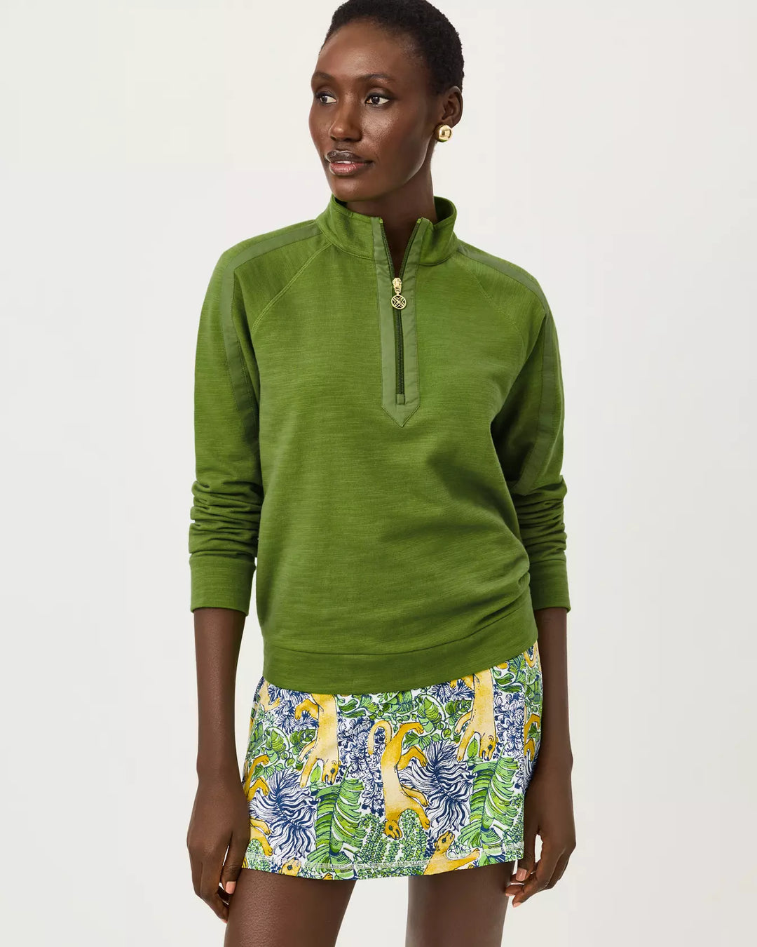 Lilly Pulitzer Oregano Ashlee Half-Zip Pullover