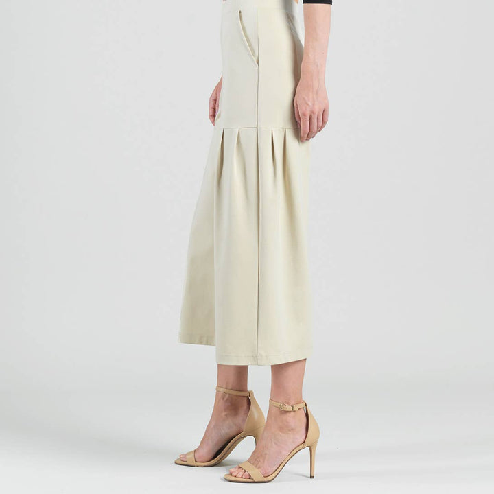 Clara Sun Woo Rayon Knit Gaucho Cropped Pant