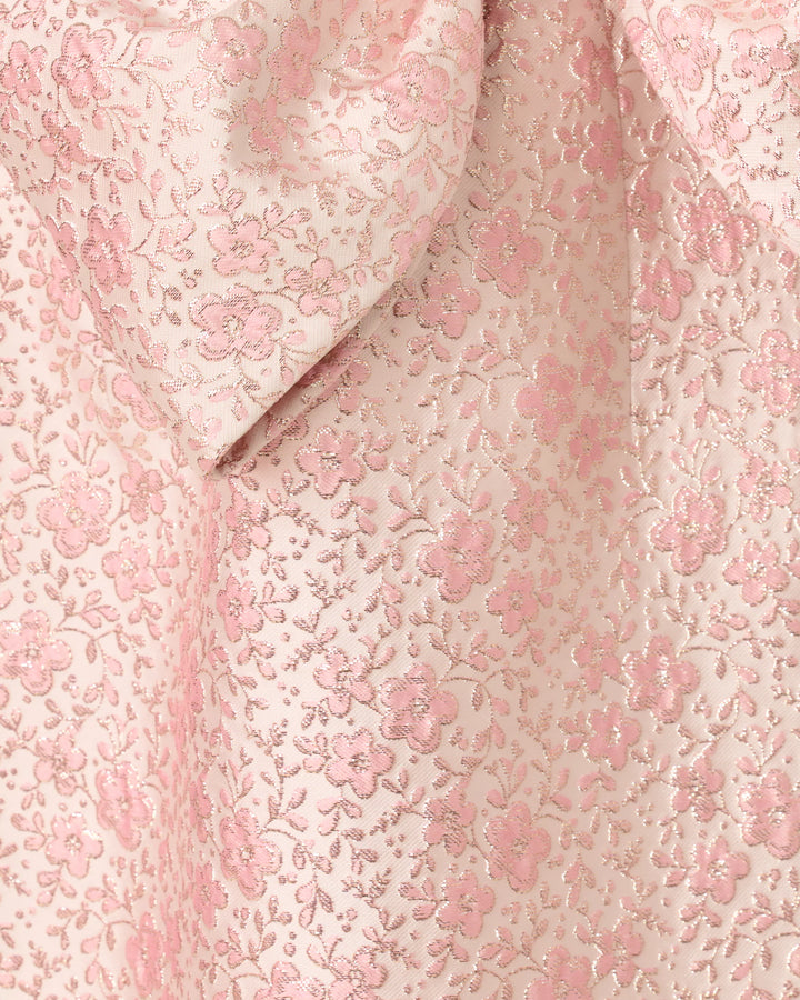 Lilly Pulitzer Tiernan Pink Metallic Brocade Strapless Maxi Dress