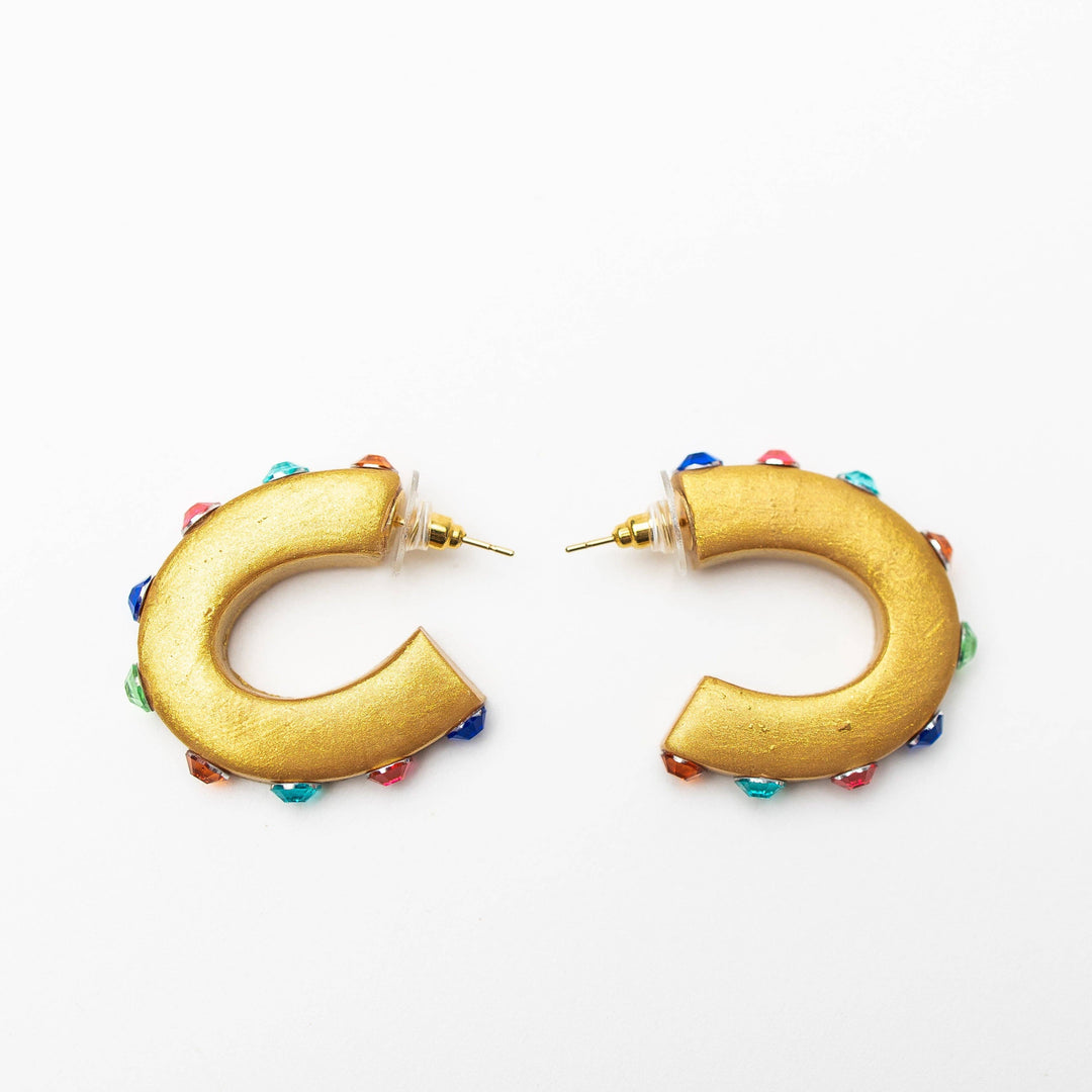 Hidden Truth Multicolored Small Hoops
