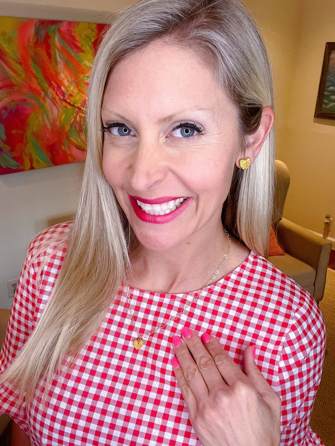 Hidden Truth Jewelry Gold Heart Chain with Tiny Heart
