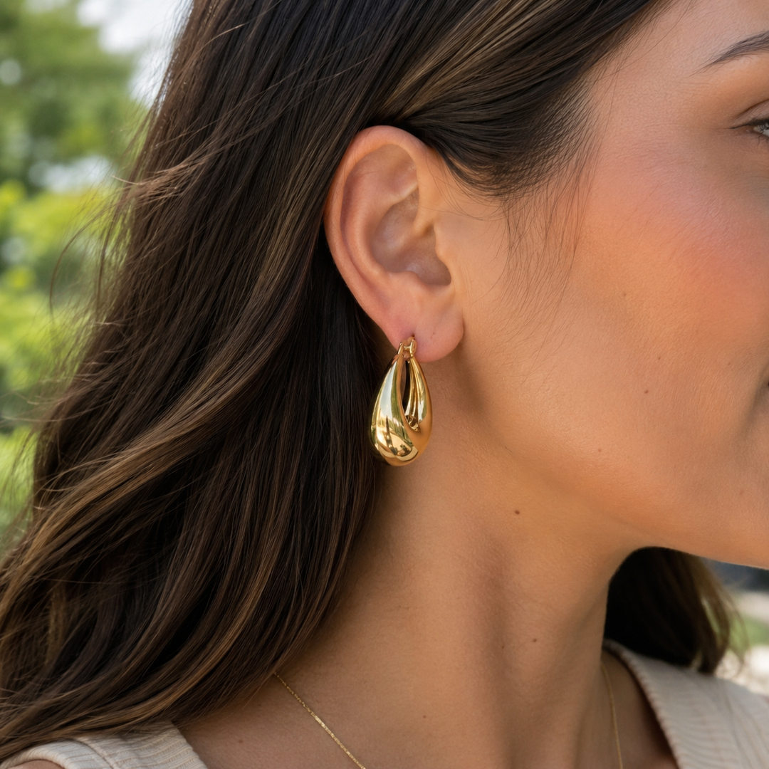 Gold Hoop Earring