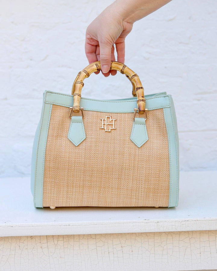 Caroline Hill Kennedy Tote Natural Mint