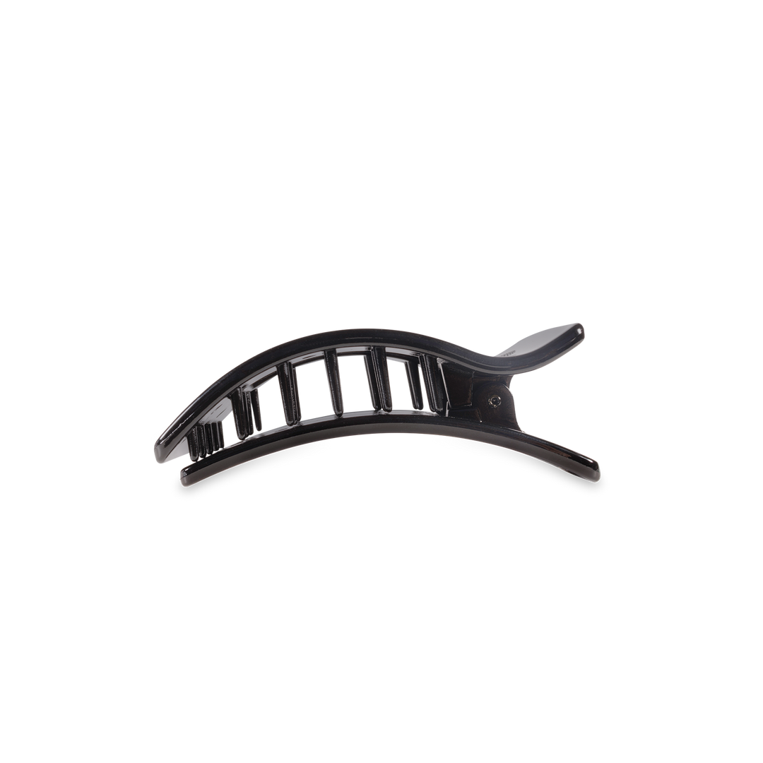 Teleties Flat Rectangle Hair Clip | Small | Jet Black