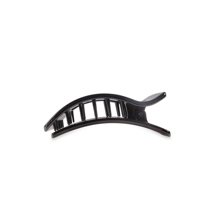 Teleties Flat Rectangle Hair Clip | Small | Jet Black