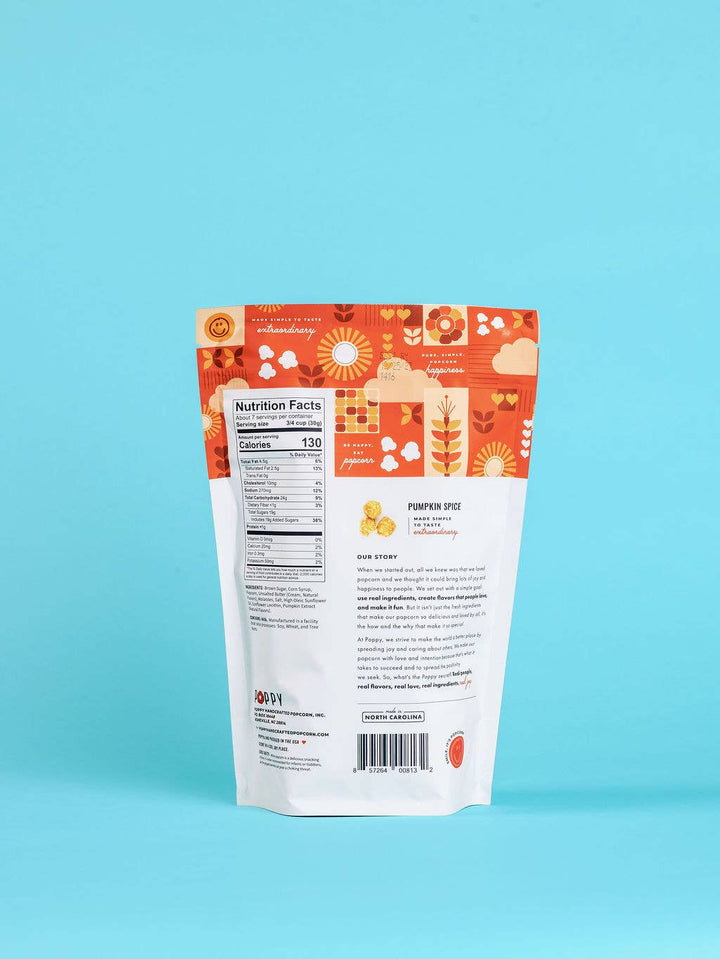 Poppy Pumpkin Spice Popcorn