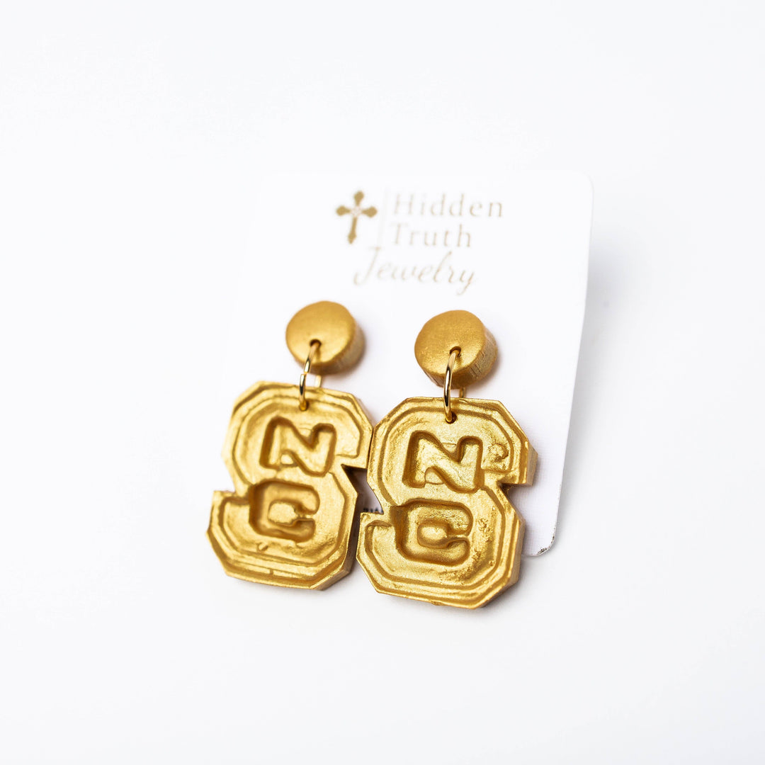 Hidden Truth Jewelry NC State Dangles