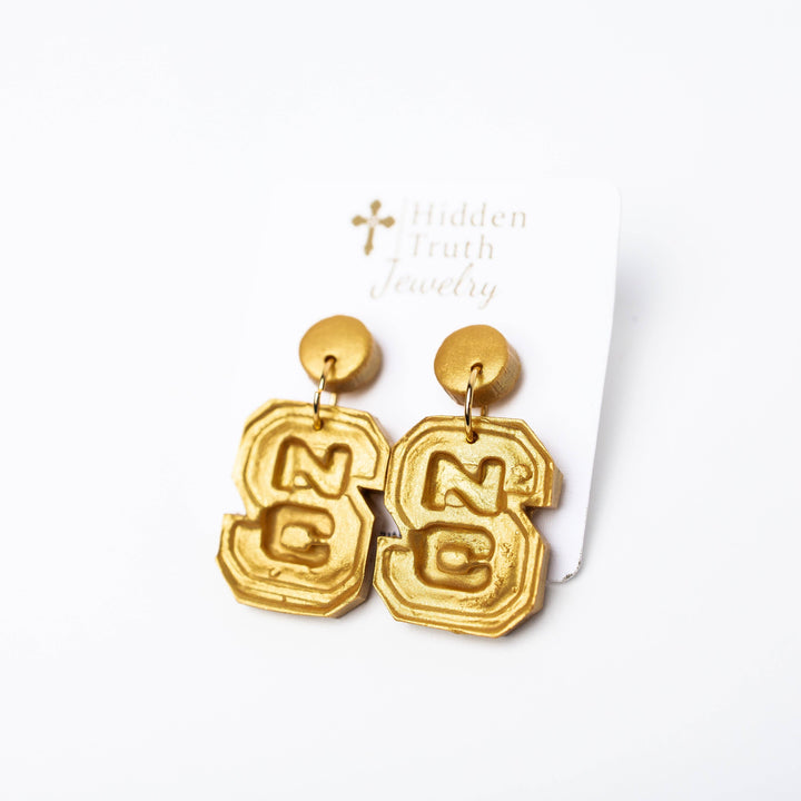 Hidden Truth Jewelry NC State Dangles