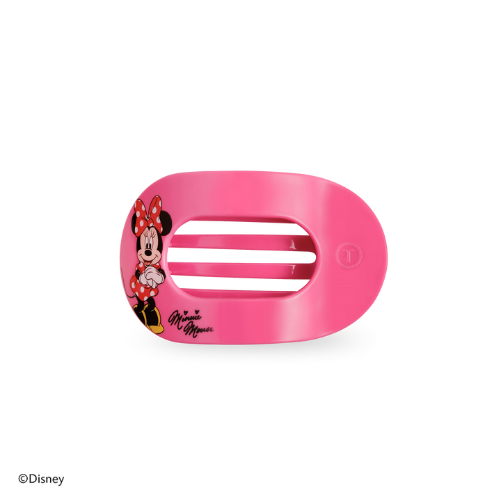 Teleties Flat Round Hair Clip | Small | Minnie Mouse