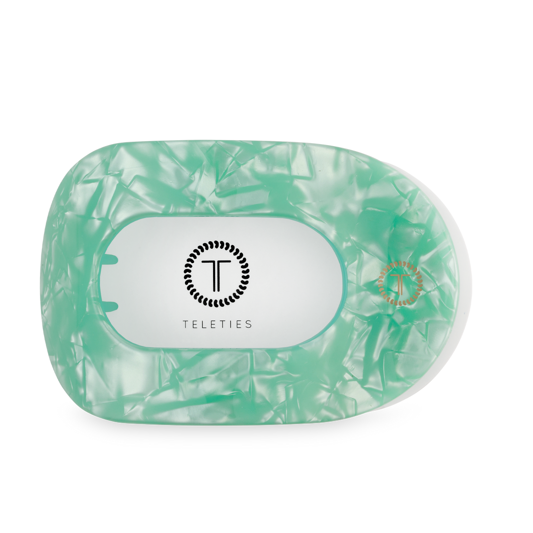 Teleties Flat Round Hair Clip | Large | Spring Splash