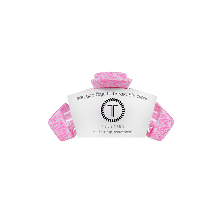 Teleties Classic | Breast Cancer Awareness | Small | Claw Clip