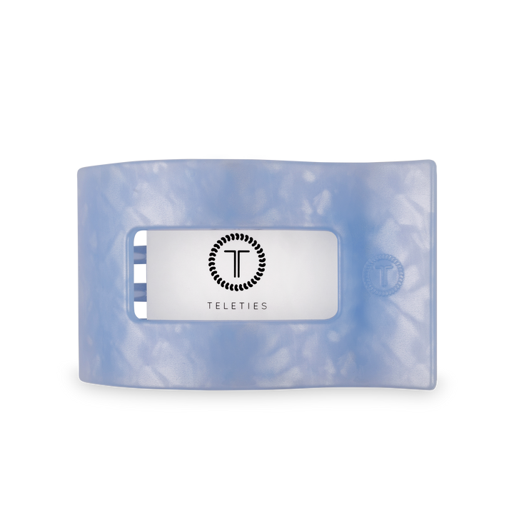 Teleties Flat Rectangle Hair Clip | Large | Blue Lagoon