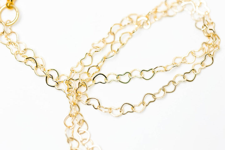 Hidden Truth Jewelry Gold Heart Chain with Tiny Heart