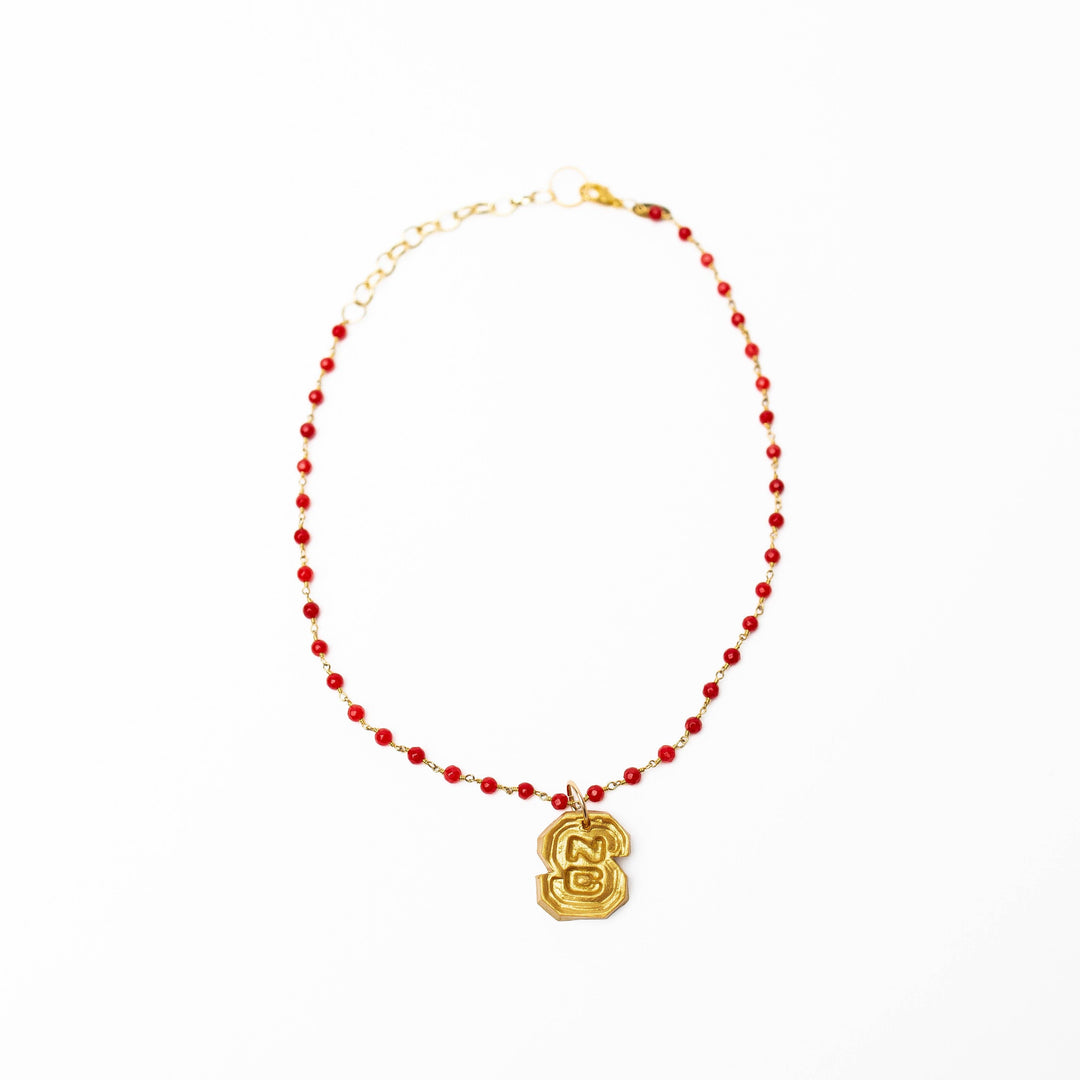 Hidden Truth Jewelry Red Jade Chain with NC Necklace