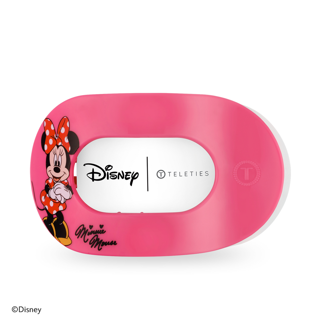 Teleties Flat Round Hair Clip | Large | Minnie Mouse