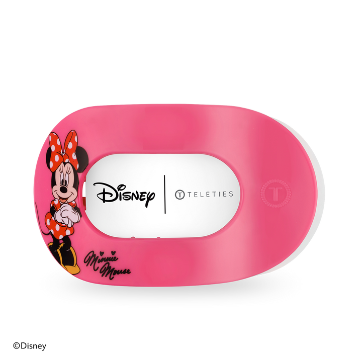 Teleties Flat Round Hair Clip | Large | Minnie Mouse